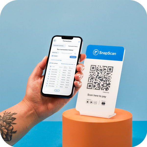 Perspex QR Code Stand